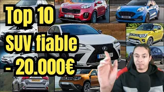 TOP 10 des SUV les PLUS FIABLES à moins de 20000€ d'occasion !