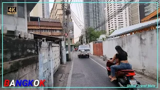 Bangkok Exploring Sukhumvit Backstreets on Bicycle 🇹🇭 Thailand [4K]