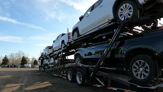 How to unload a 9 carhauler trailer tips