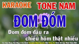 Đom Đóm Karaoke Tone Nam Nhạc Sống - Phối Mới Dễ Hát - Nhật Nguyễn