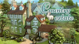 Загородное поместье🐰│Строительство│Country Estate│SpeedBuild│NO CC [The Sims 4]