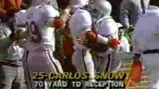 Carlos Snow 70yd TD catch - Michigan 1987