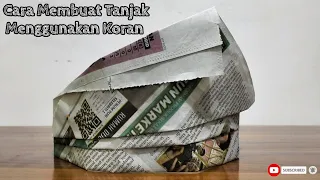 CARA MEMBUAT TANJAK MELAYU SEDERHANA MENGGUNAKAN KORAN     #tutorial #membuat #tanjak #melayu #koran