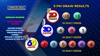 [LIVE] PCSO 9:00 PM Lotto Draw - April 13, 2024