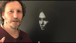 Drawing tutorial (drawing a girl’s face on black paper)