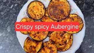 Crispy spicy Aubergine, #masala bengan #yummy eggplant recipe