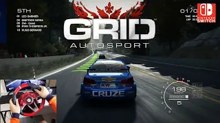 Let's Play Grid Autosport with Hori Mario Kart Racing Wheel (Nintendo Switch) | Chase Camera View