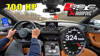 700HP AUDI RS6 C7 DESTROYS its SPEEDOMETER on AUTOBAHN!!