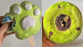 Plaster Clay Cracking & Slime ASMR Video #188