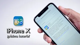 iOS 16.3 iPhone X en 2023 😰 ¿cómo ANDA el iPhone X con iOS 16.3 PEOR BATERÍA? 🤔 - RUBEN TECH !