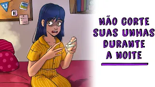 Não corte suas unhas durante a noite ✂ História de terror | Draw My Life