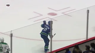 Elias Pettersson channels his inner Cal Makar