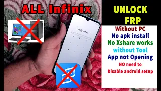 🔥 ALL Infinix frp bypass app not installed 100% solution without pc | xshare not works