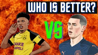PHIL FODEN VS JADON SANCHO: Who is BETTER? The STATS behind the players | Man City Old vs New