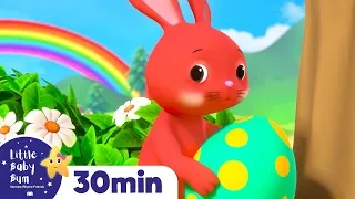 Easter Bunnies Learning Colors - Easter Egg Hunt +More Nursery Rhymes | Learn with Little Baby Bum