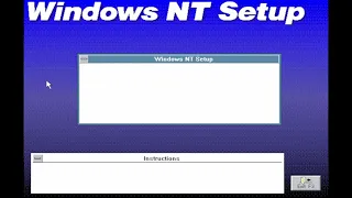 Emulation run part 1: the early Windows NT 1991 builds.