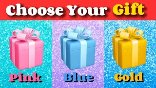 Choose Your Gift 🎁 ! Pink, Blue or Gold 💖💙💛 How Lucky Are You?