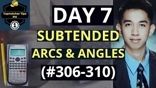 SUBTENDED ARCS & ANGLES | 1001 Solved Problems in Engineering Mathematics (DAY 7) #306-#310