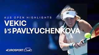 The Journey Ends 😔 | Anastasia Pavlyuchenkova v Donna Vekic | Australian Open 2024 Highlights 🇦🇺