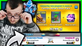 WBIJAMY 8 ARENE I TRAFIAMY NA POLAKA! OPENING PAKIETU! CLASH ROYALE POLSKA