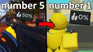 top 5 WORST roblox shooters...