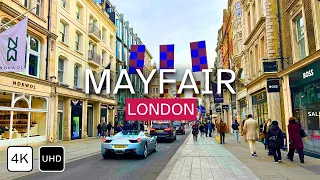 MAYFAIR LONDON in 4K: A Walking Tour in London's most Luxurious Neighborhood