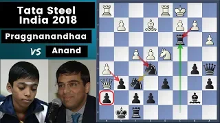 Indian Fireworks - Praggnanandhaa vs Anand | Tata Steel India 2018 Blitz Rd.6