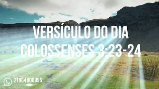 Versículo do DIA Colossenses 3:23-24 - 11/03/2021