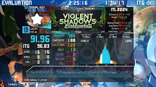 StepMania - 2024-4-10 - (SX13) Violent Shadows - 91.96EX