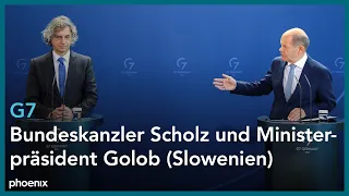 Bundeskanzler Olaf Scholz empfängt den Ministerpräsidenten der Republik Slowenien, Robert Golob