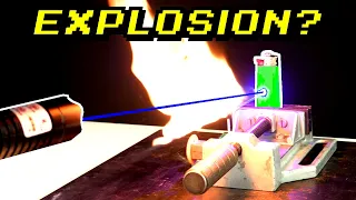Laser vs Feuerzeug | Experiment