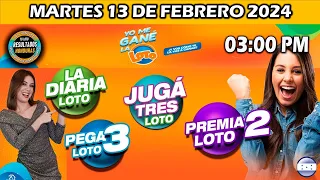 Sorteo 03 PM Loto Honduras, La Diaria, Pega 3, Premia 2, MARTES 13 de febrero 2024 |✅🥇🔥💰