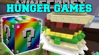 Minecraft: BIGGEST SANDWICH EVER HUNGER GAMES - Lucky Block Mod - Modded Mini-Game