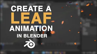 Leaf Falling Animation Tutorial in Blender! #blender3d
