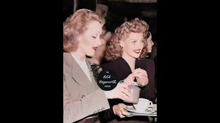 Marlene Dietrich and Rita Hayworth Cinematic Photo.