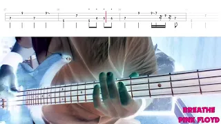 Breathe (In The Air) by Pink Floyd - Bass Cover with Tabs Play-Along