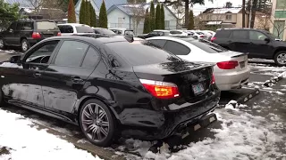 BMW 550i Straight pipe