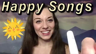 ASMR - “Happy” Songs (Soft Singing + Mic Brushing) 🎙☀️😄