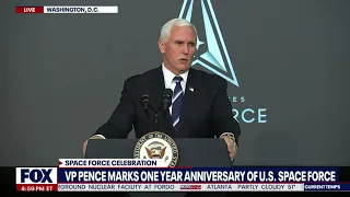 YOU ARE GUARDIANS: Vice President Mike Pence Unveils New SPACE FORCE Nickname | NewsNOW From FOX