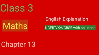 #Study time Class 3|Maths |Chapter 13/Smart Charts/Fully solved from book- English Explanation