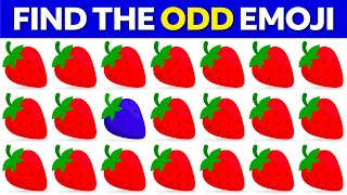 FIND THE ODD EMOJI OUT by Spotting The Difference! | Odd One Out Puzzle | Find The Odd Emoji Quizzes