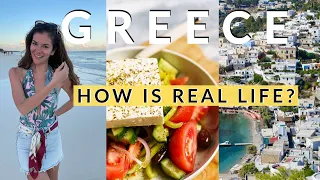 DAY IN MY LIFE IN GREECE WORKING FROM HOME, Vlog 🇬🇷