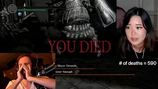 Asmon Reacts to ExtraEmily Playing Dark Souls