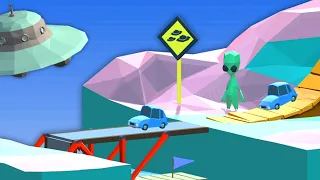 Building Bridges For Aliens In The Secret Poly Bridge Levels...