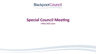 Special Council Meeting | 5 May 2022, 6pm