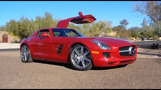 Mercedes Muscle ! 2011 Mercedes Benz SLS AMG Gullwing in Red & Ride My Car Story with Lou Costabile