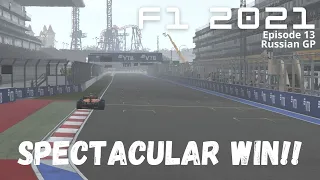 F1 2021 Gameplay Russia 5 Lap Race Lando Norris