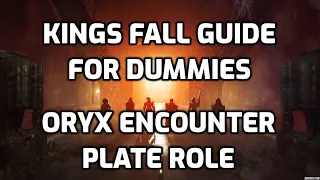 Destiny 2 Kings Fall Raid Guide Oryx - Plate Role