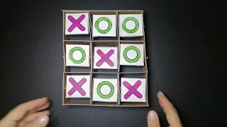 Как сделать настольную игру ✖ КРЕСТИКИ-НОЛИКИ◎ из картона своими руками.