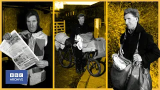 1972: Alan Barker - DONCASTER's Amazing BLIND PAPER BOY | Nationwide | World of Work | BBC Archive